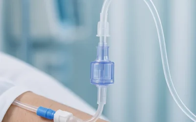 Válvula libre de aguja o bioconector con extensión